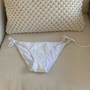 White Roxy Bathing Suit Bottoms